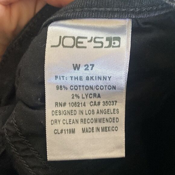 Joe's Jeans Iconic black skinny jeans- size 27 - Picture 8 of 10